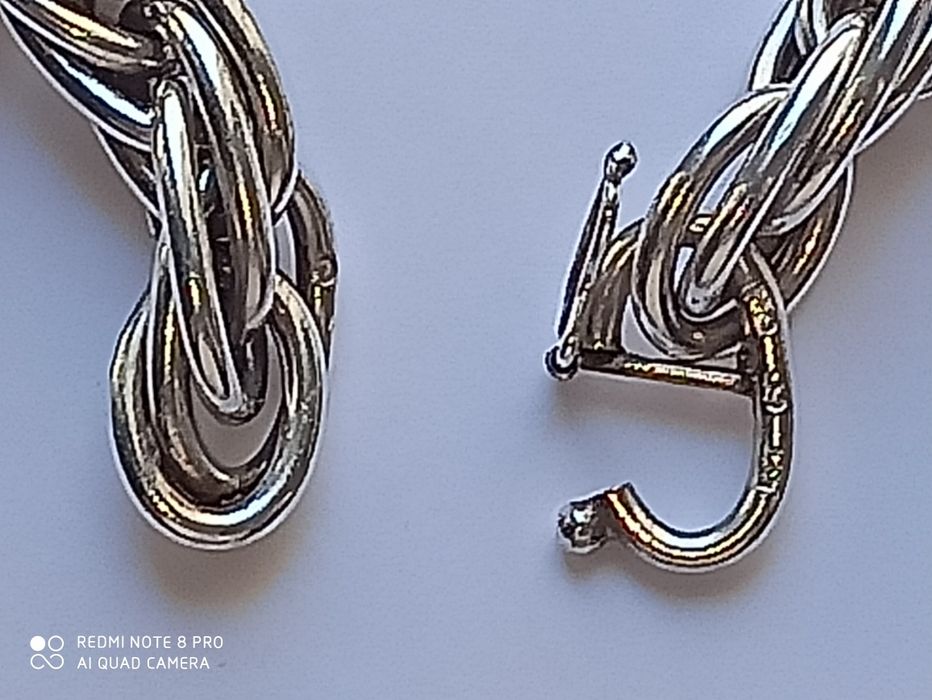 PRL srebrny łańcuch Rytosztuka