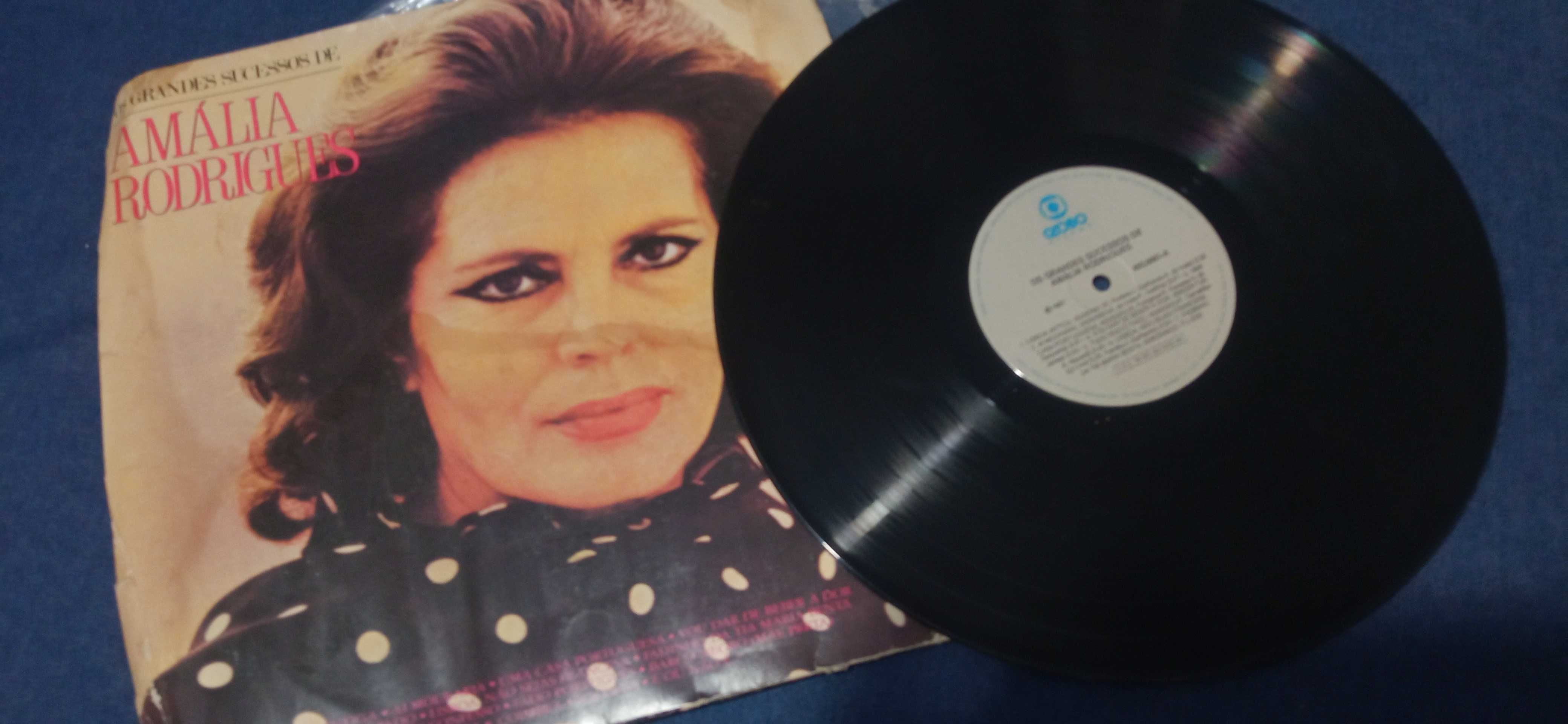 Disco vinil Os grandes Êxitos de Amália Rodrigues (1987)