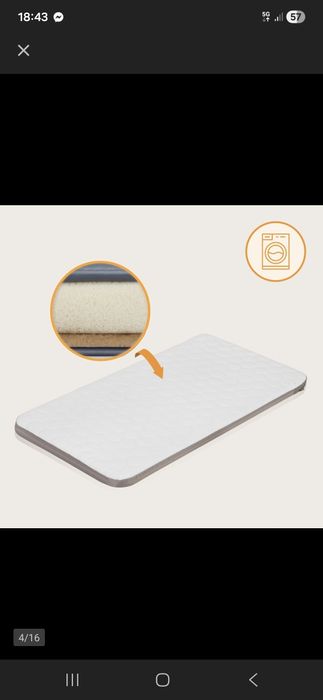 Łóżeczko dostawne, wolnostojące, kołyska 3w1 Lionelo A