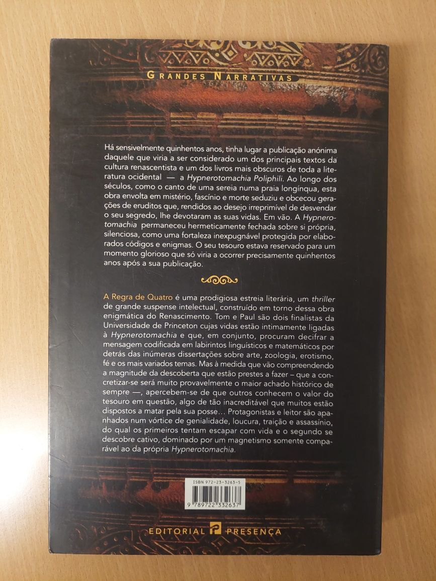 Livro A regra de quatro