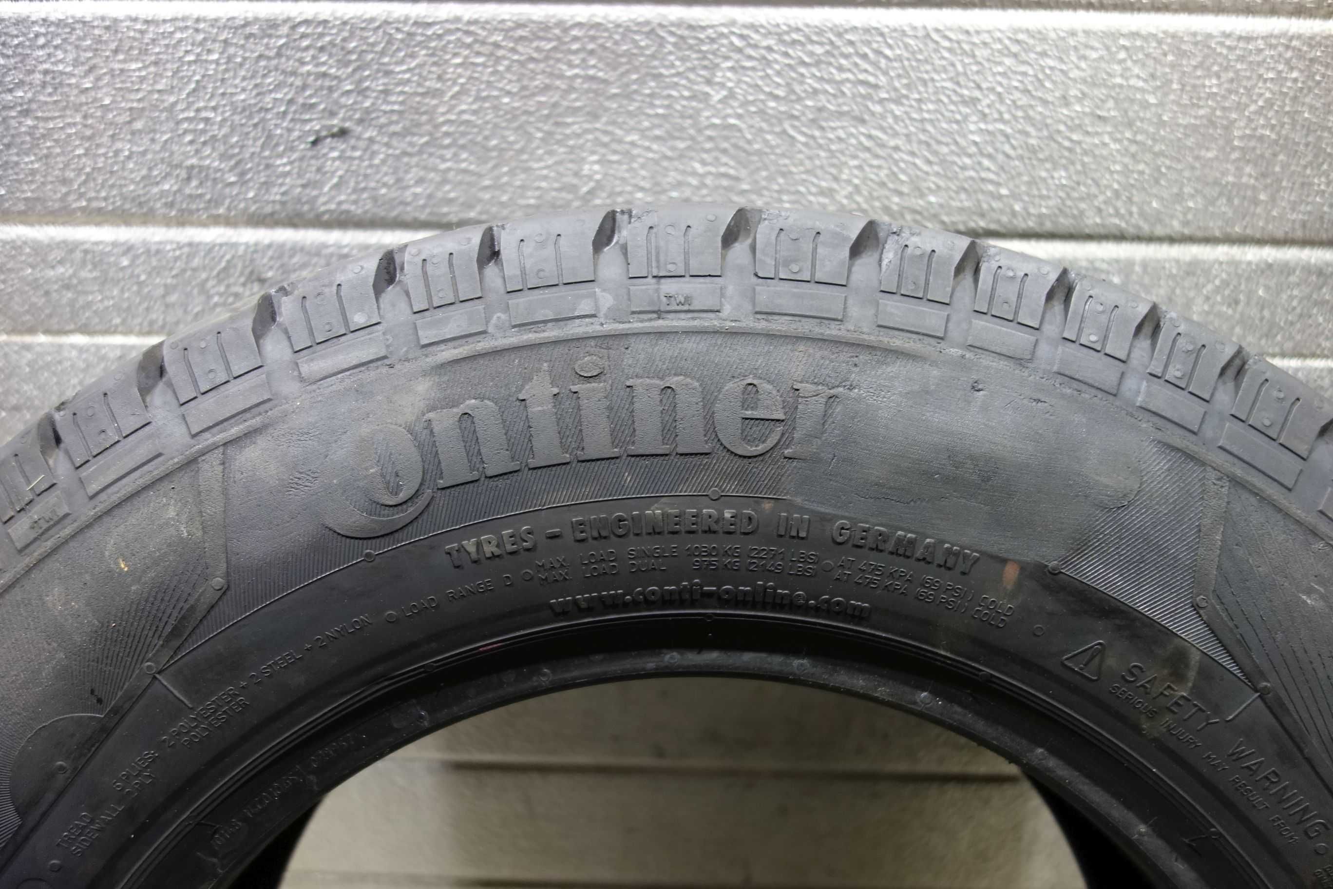 215/70R15C Opony letnie używane Continental VancoCamper 9mm (K2)