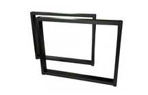 Nogi metalowe do stołu loft/industrial czarne 50x47cm 4x2 cm 2szt!