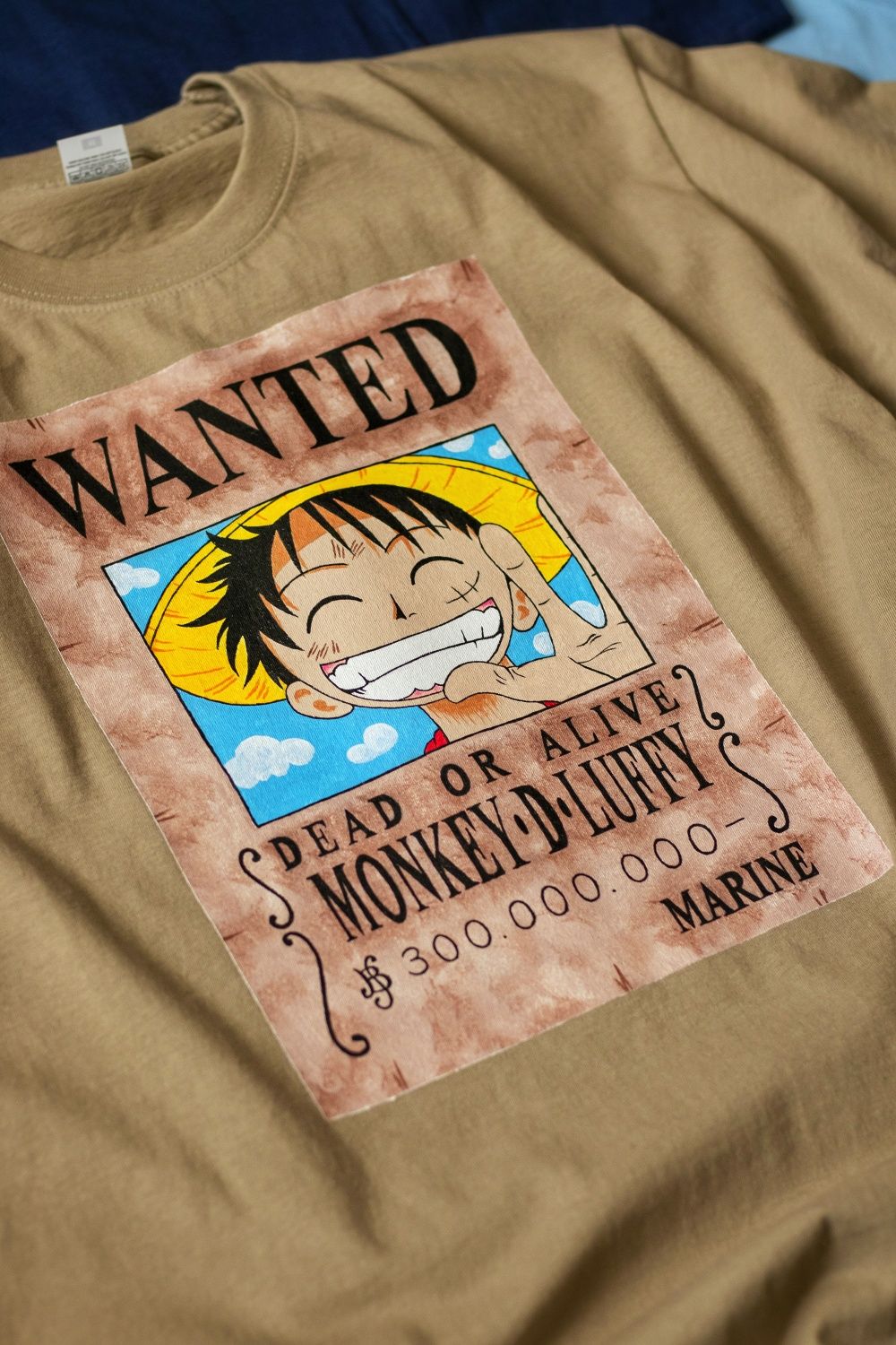 Футболка з ручним розписом Манкі Д Луффі Ван піс, Luffy One piece