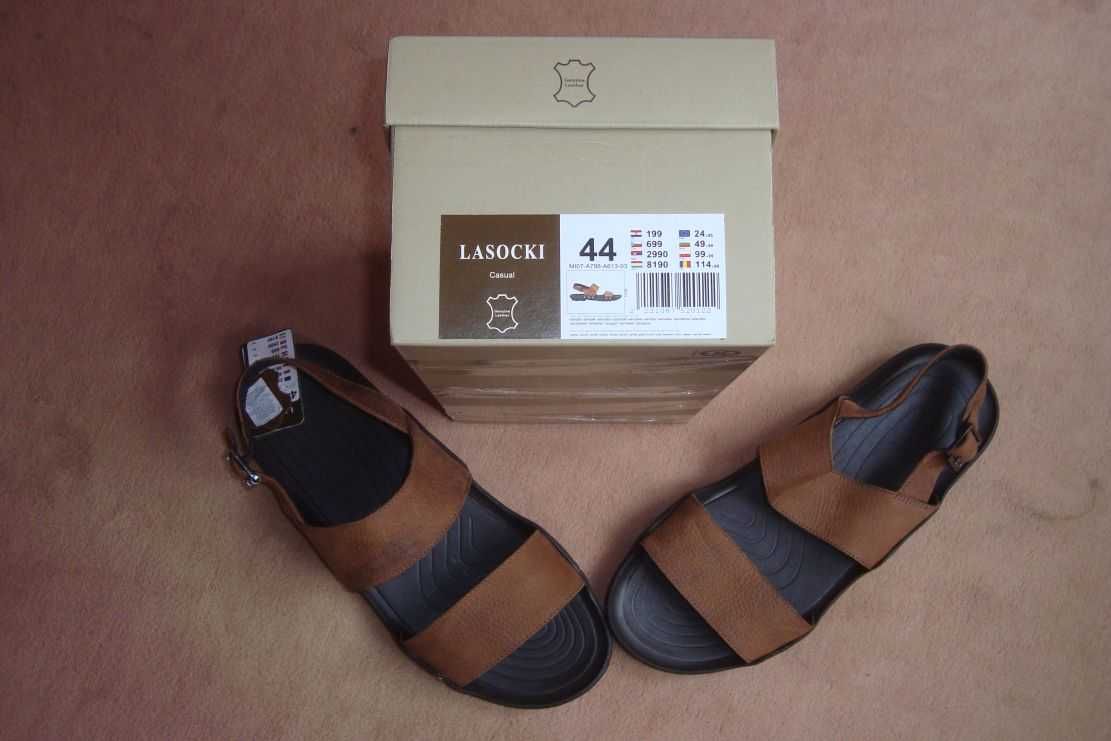 Nowe sandały Lasocki skóra naturalna rozmiar 44