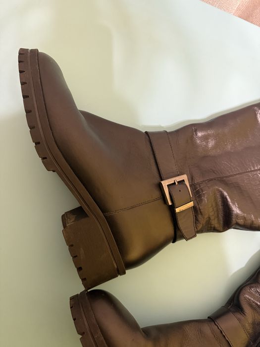 Чоботи демісезонні шкіряні