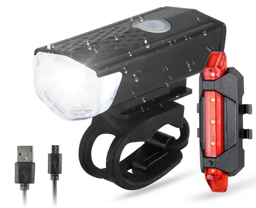 Велосипедний ліхтар USB світлодіодний перезаряджуваний набір для вело