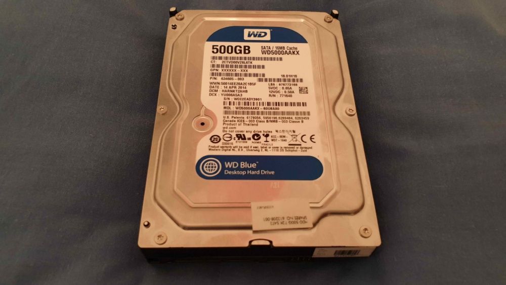 ИДЕАЛЬНИЙ Жесткий диск Винчестер WD 5000AAKX Western Digital