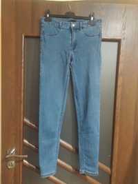 Spodnie jeansy dżinsy bawełniane elastyczne skinny do kostek r 38 M