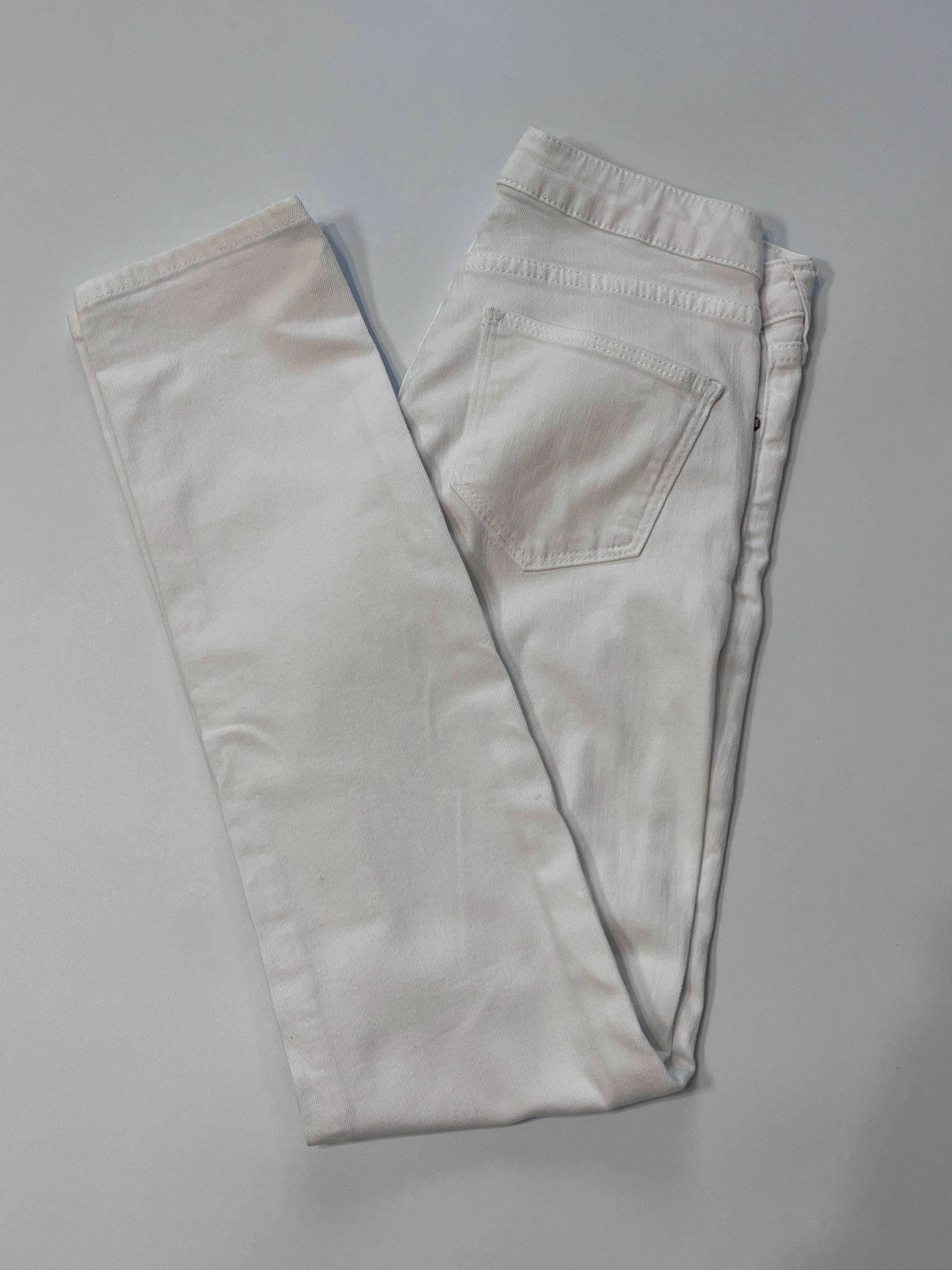 spodnie białe jeans damskie xs