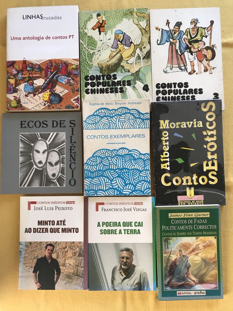 Livros poemas e contos