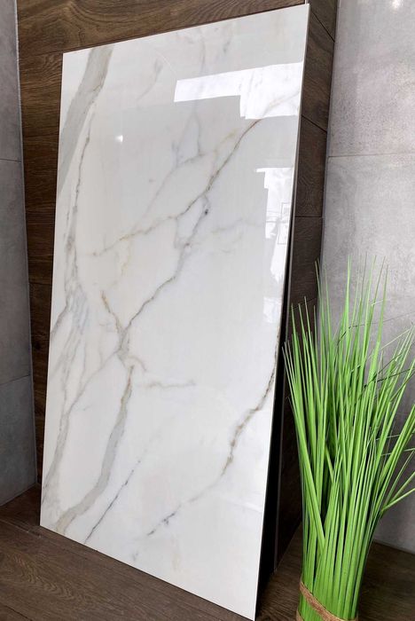 Płytki polerowane 120x60 WYSOKI POŁYSK Złota Żyłka Biel