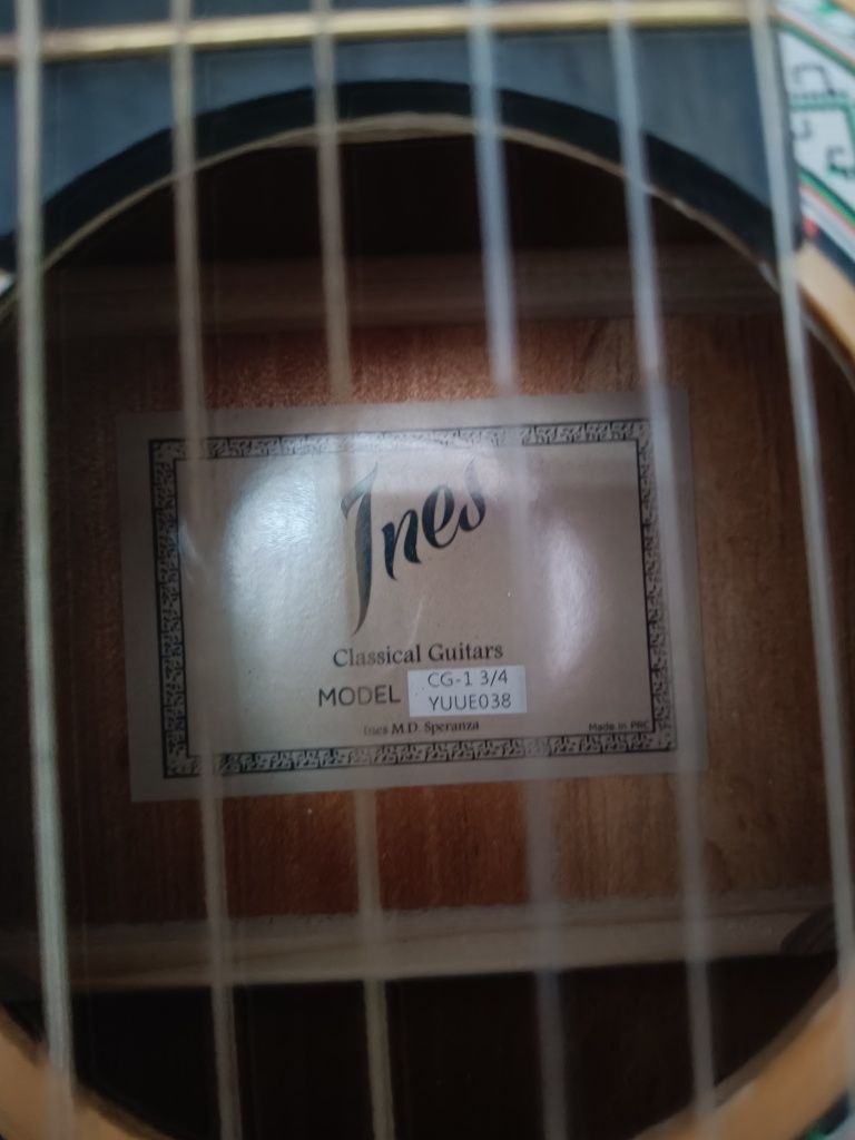 Gitara klasyczna 3/4 z pokrowcem