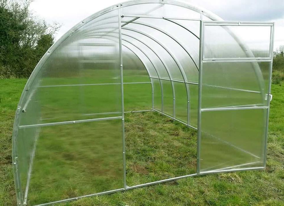 Szklarnia z poliwęglanu 3x4 3x6 3x8 3x10 3x12m pr. 40x20/20x20mm 4-6mm