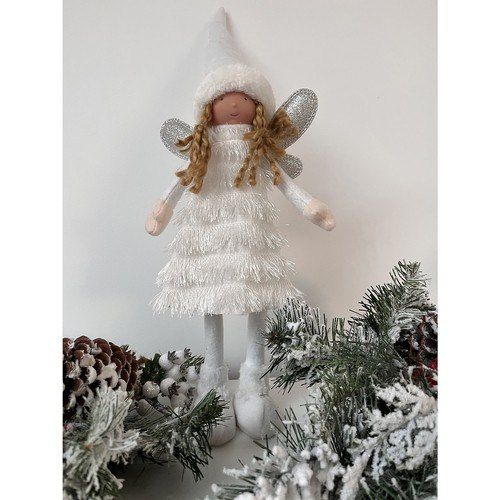 Wróżka- figurka świąteczna biała Ruhhy 22342