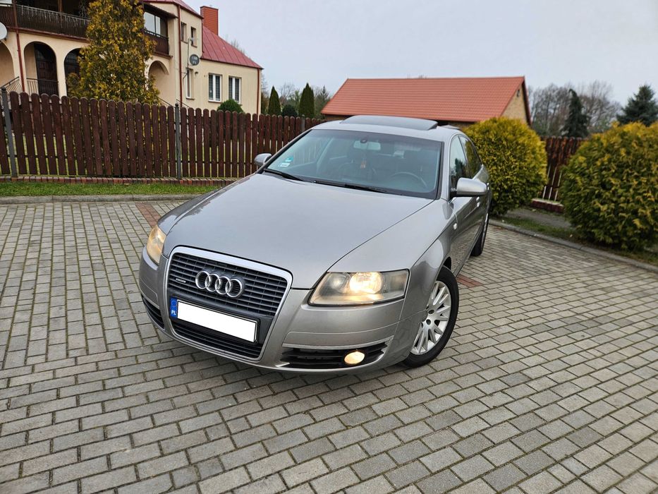 Audi A6 C6 - 2005r. - 3.0 TDI 211Km Quattro - Skóry - Szyber - Alu