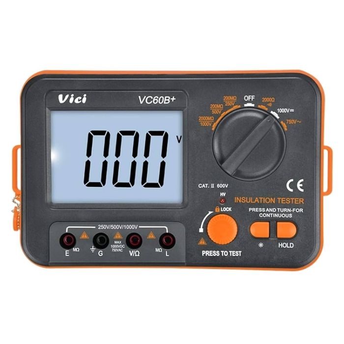 VC60B цифровий тестер опору ізоляціі DCV ACV  DC250/500/1000v AC750v