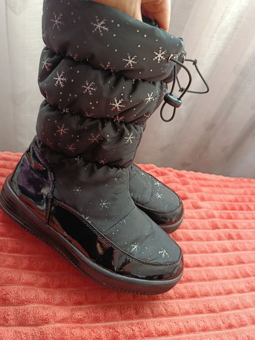 Śniegowce buty zimowe dla dziewczynki rozmiar 34