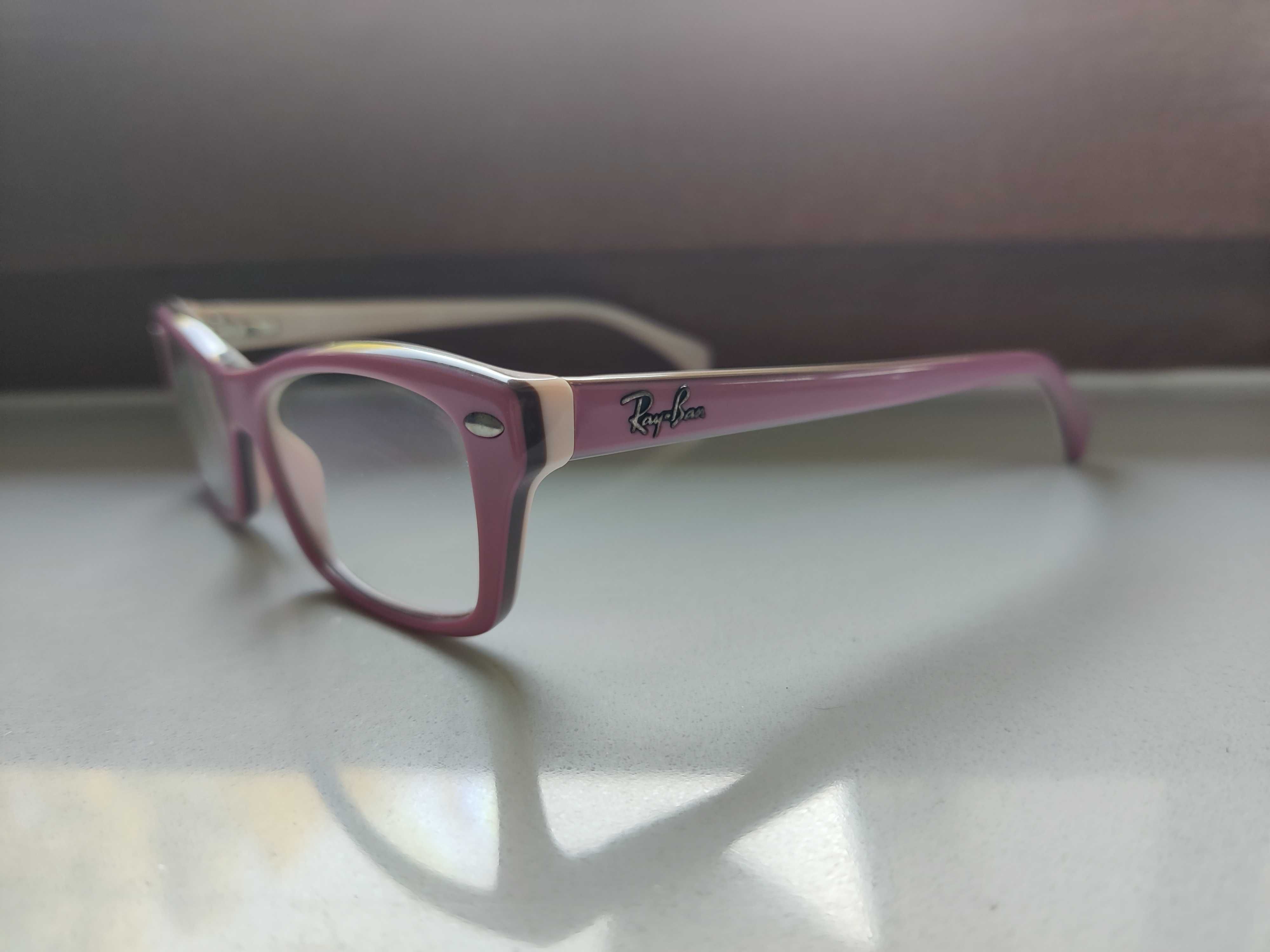 Okulary korekcyjne Ray ban dziecięce różowe