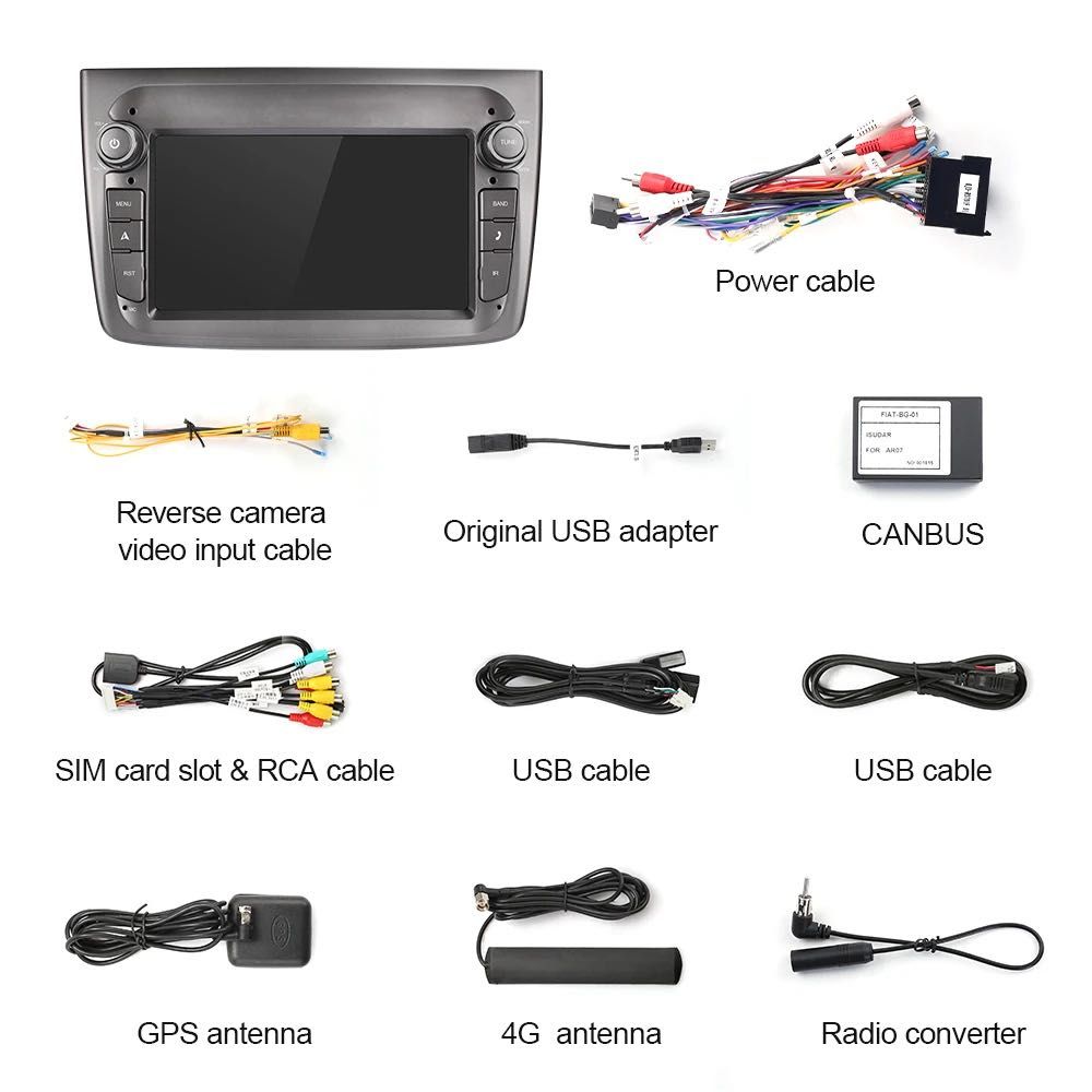 Auto Radio Alfa Romeu Mito * Android 2 Din * Ano 2008 a 2016