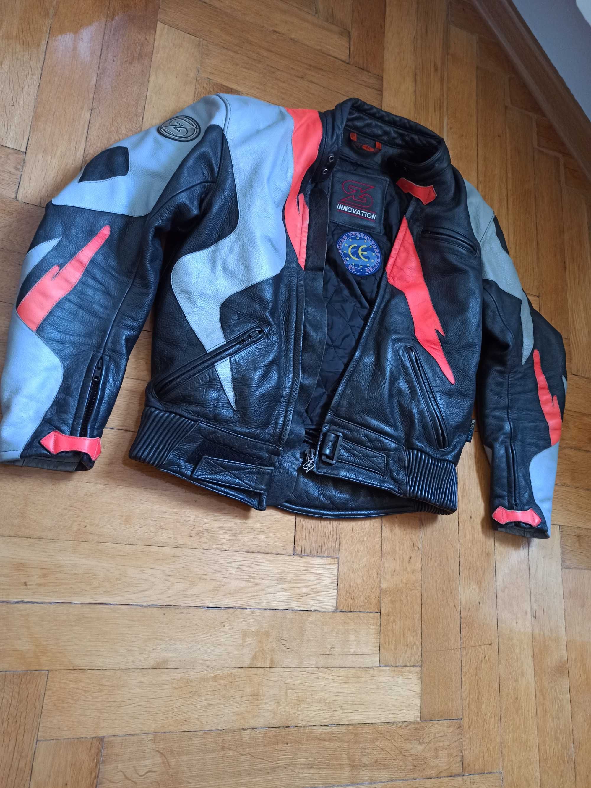Kurtka motocyklowa skórzana Swift rozmiar M