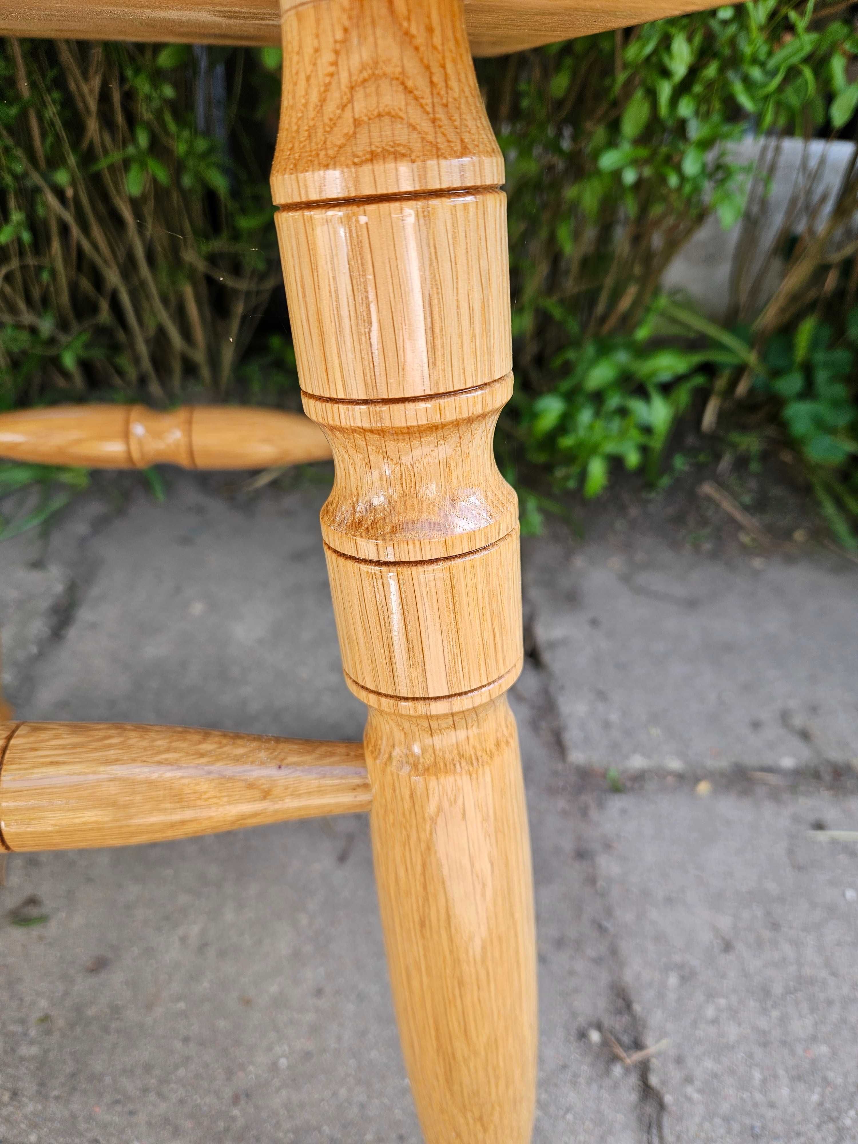 Stołek taboret drewniany hand made
