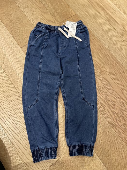 Spodnie chlopiece jeansy joggery r.140 reserved nowe!!
