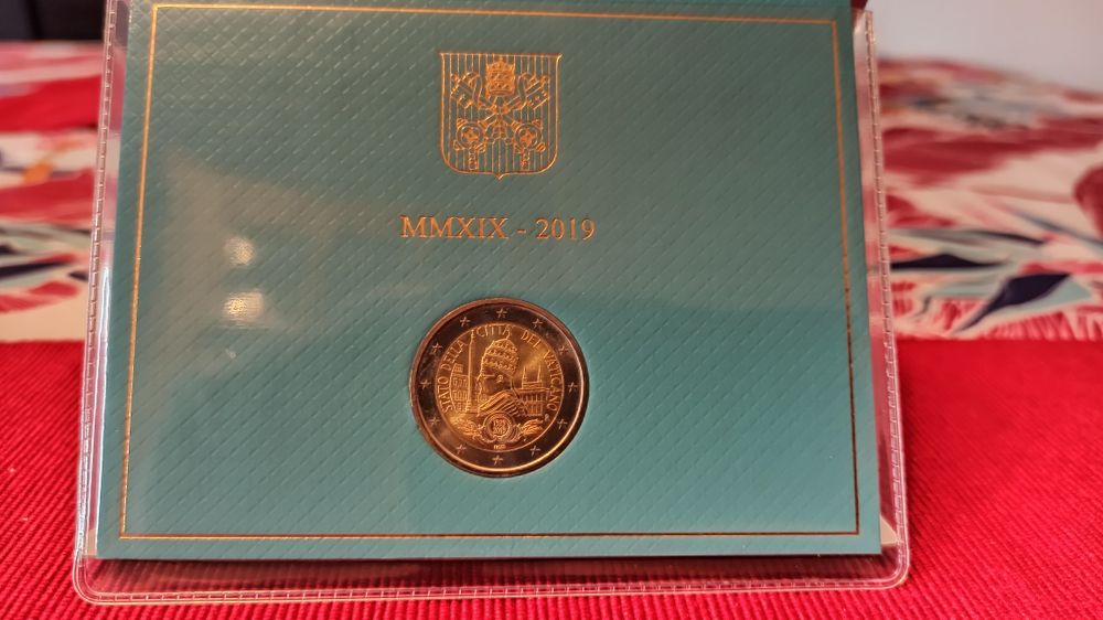 Vaticano 2 euros comemorativos 2019