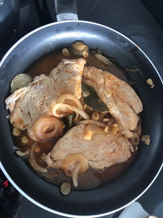 Pratos diversos: Risotto de camarao ; Peitos frango no forno batata,