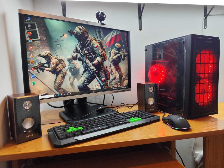 Gamingowy komputer RGB.RX470 8GB,32GB RAM,SSD,1TB HDD+monitor+akcesori