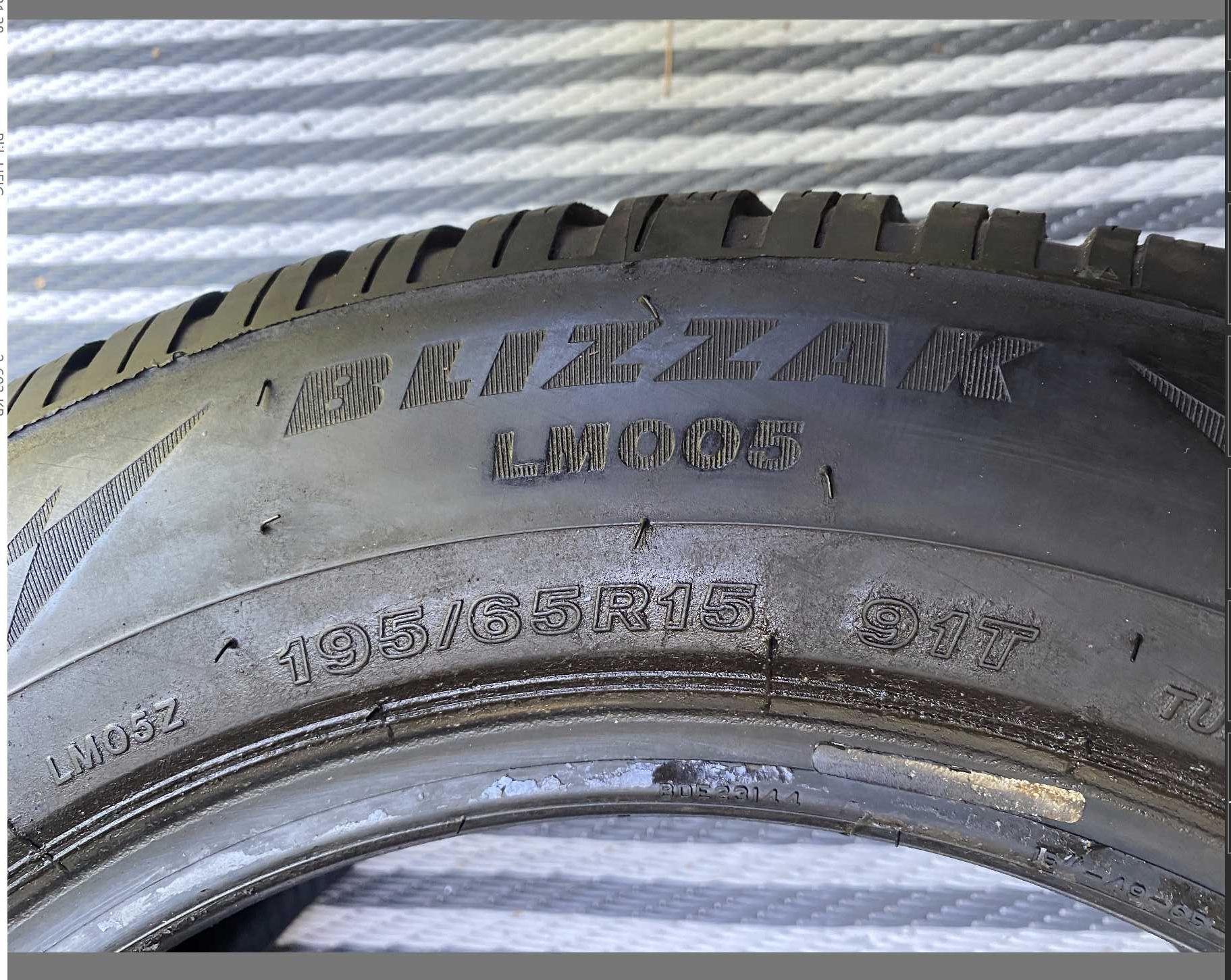 używane opony zimowe bridgestone