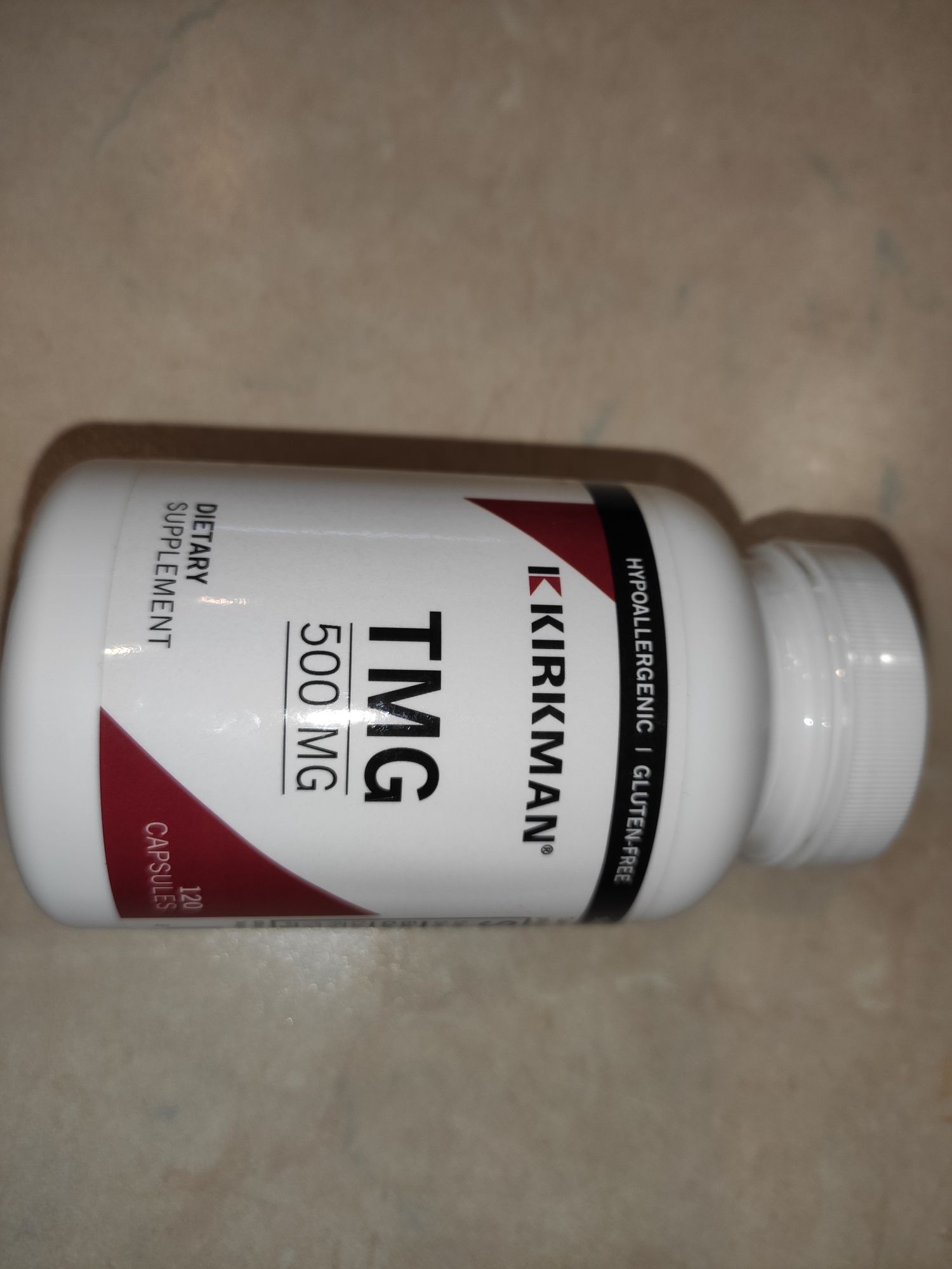 TMG 500 mg 120 капсул Kirkman