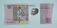 banknot  10 kwanzas , Angola , stan bankowy