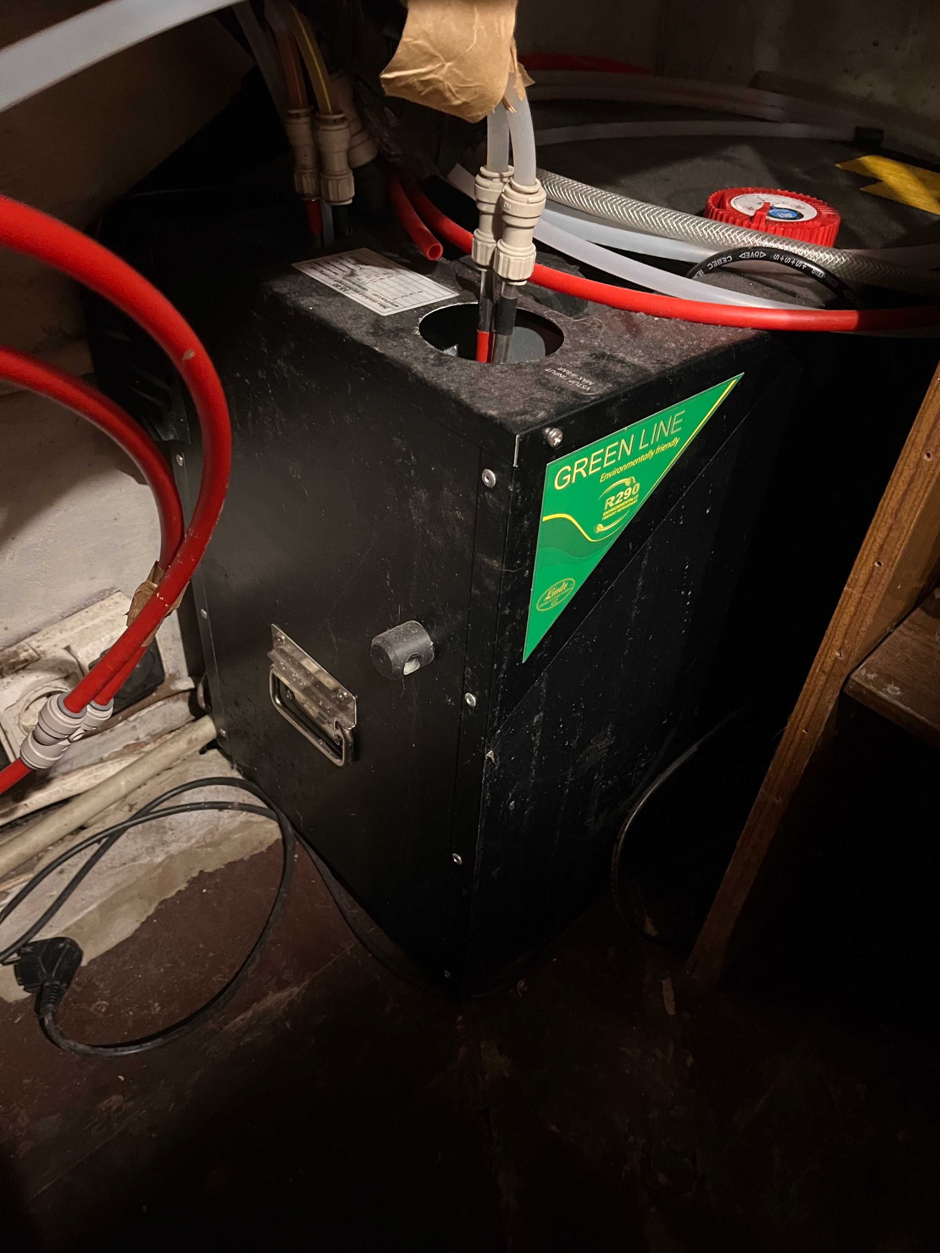 Instalacja do piwa prawie nowa, nalewak, 2 krany, zestaw, chłodziarka