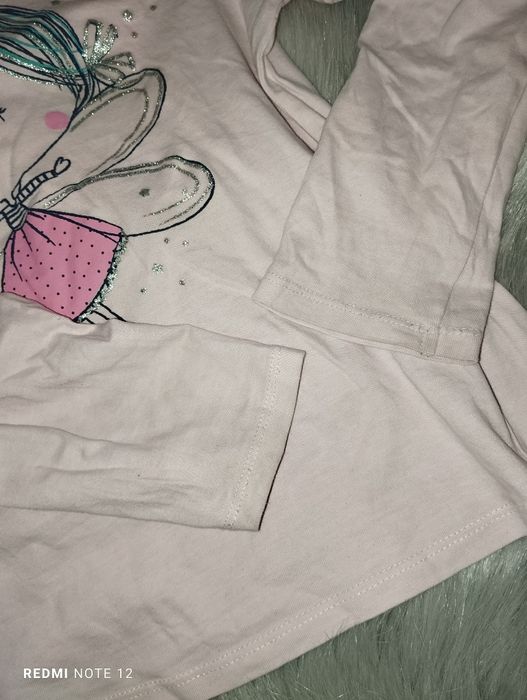 Bluzka dla dziewczynki bawełniana wróżka z długim rękawem