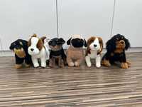 Pieski kolekcjonerskie pluszaki mops spaniel beagle mastif