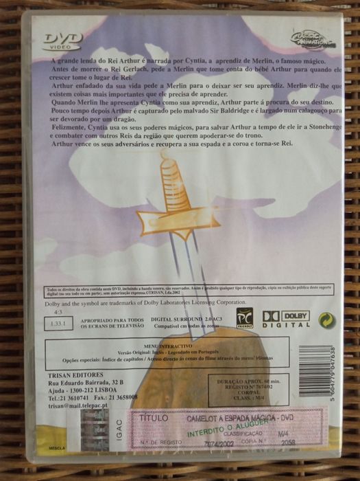 Camelot - A espada mágica DVD