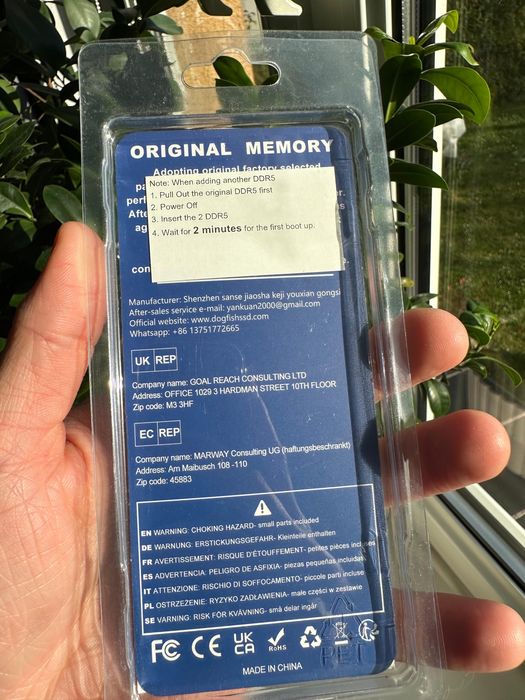 DDR5 RAM 16GB 5200MHz PC5-41600 CL42 1.1V