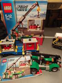 Lego 7992 - dźwig kontenerowy + wagon