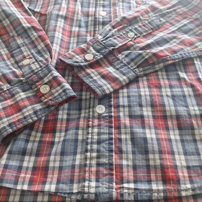 Bawełniana koszula w kratkę H&M rozm. 146