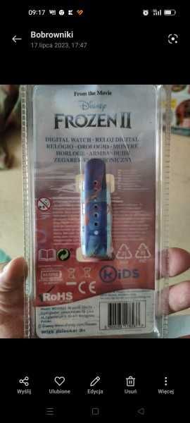 zegarek dla dziewczynki nowy Frozen elsa i anna