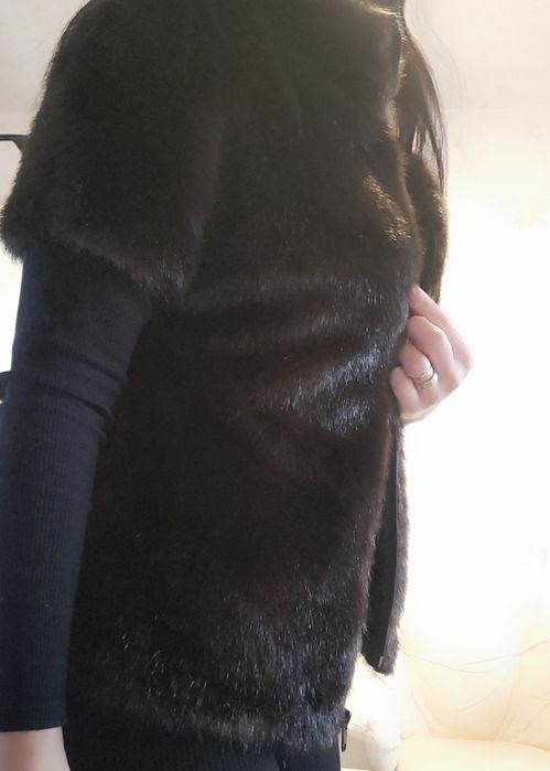 Хутряна жилетка, штучна під норку