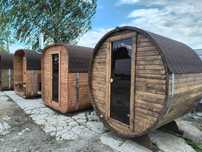 Sauna beczka 1,8m do samodzielnego montażu. Kompletacja FULL