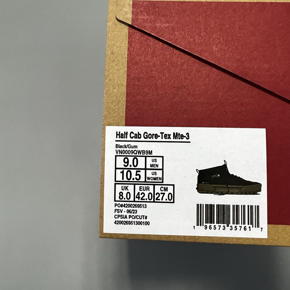 Vans Half Cab Gore Tex оригинал новые ботинки кеды водонепроницаемые