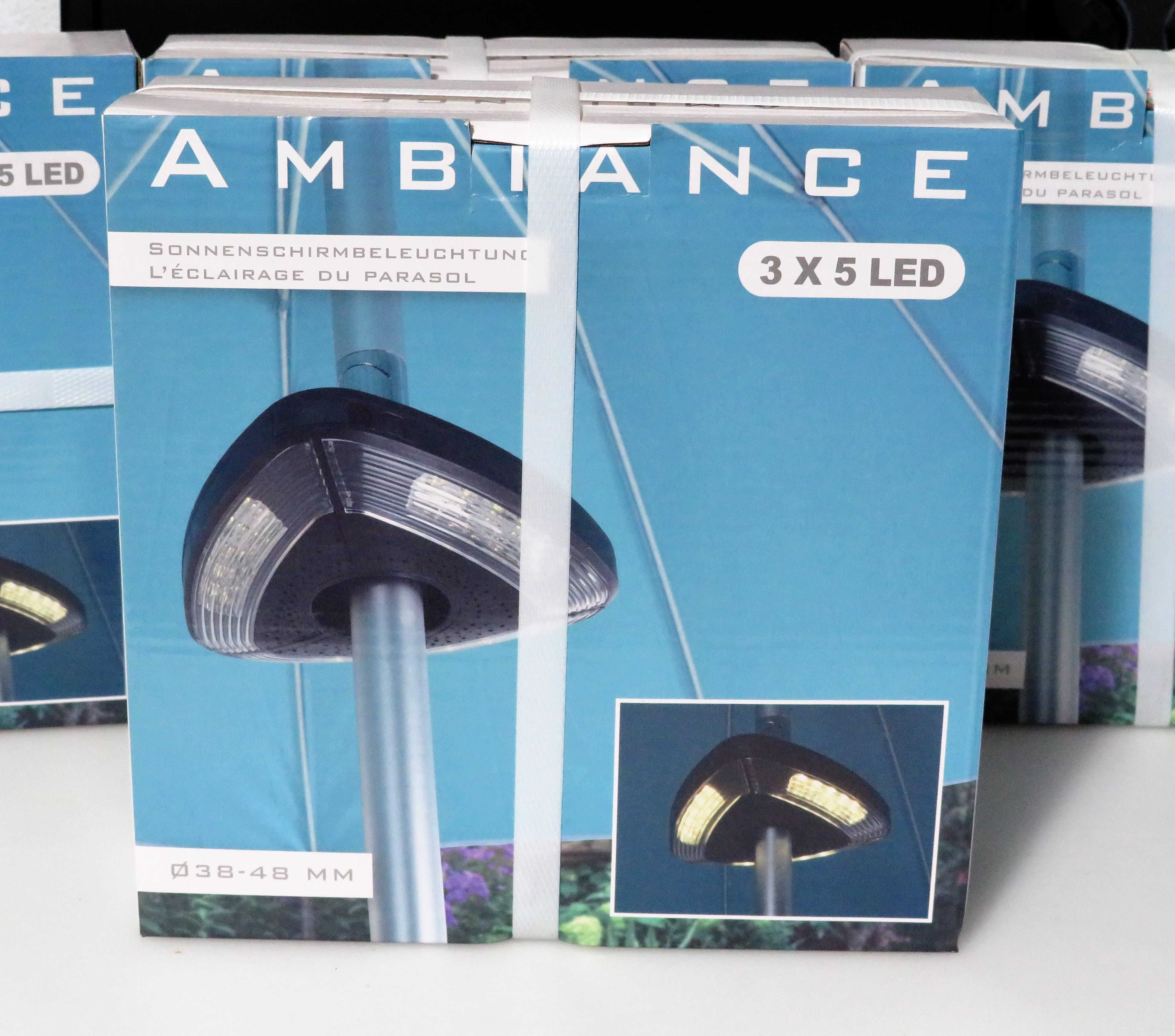 Ambiance 3 x 5 LED Parasol Light Novo/Selado