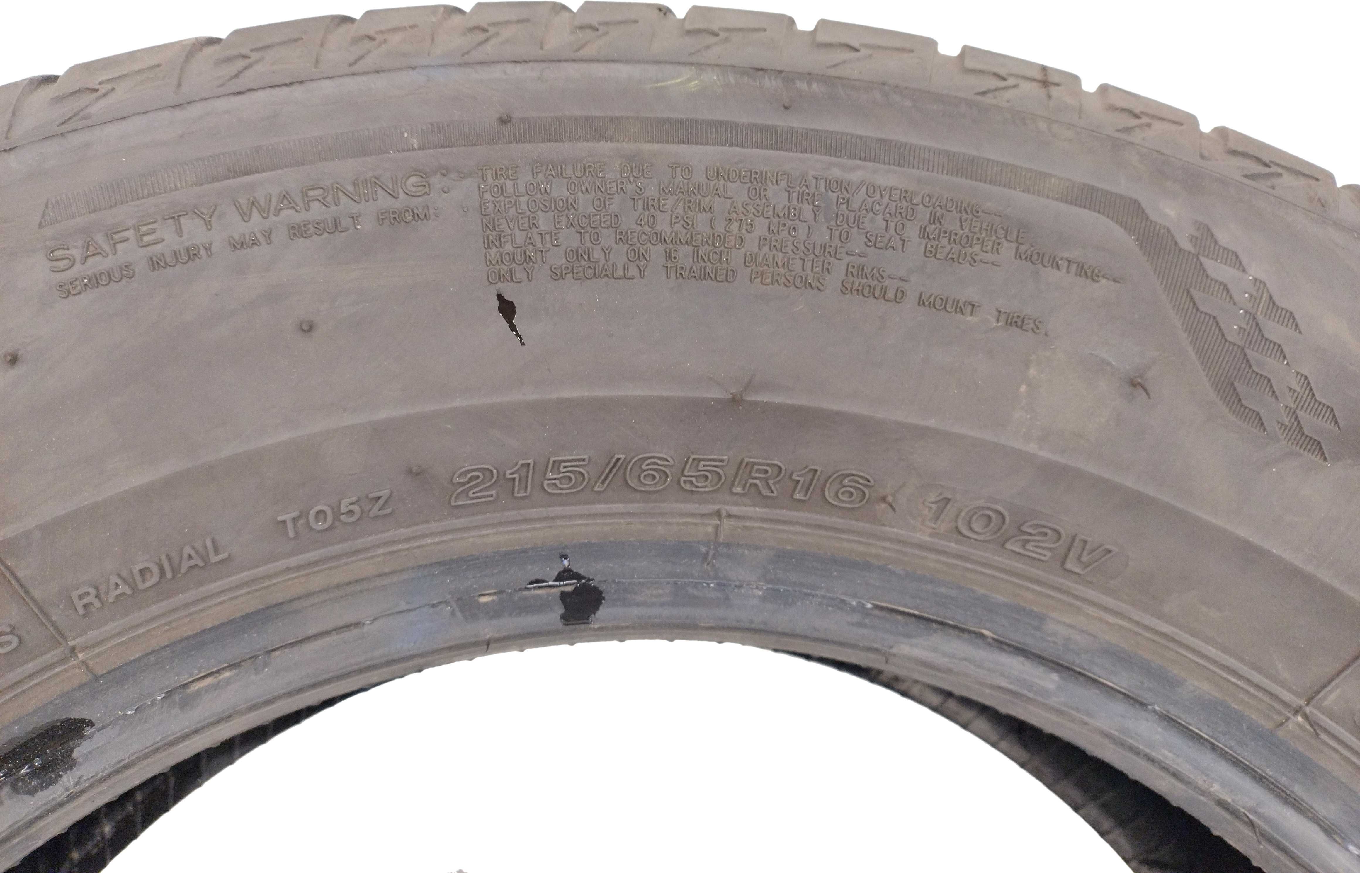 2x 215/65 R16 Bridgestone T005 opony letnie  5,5 mm / montaż kurier