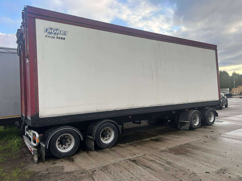 Przyczepa 4 osiowa do trocin, zrębki, materiałów sypkich