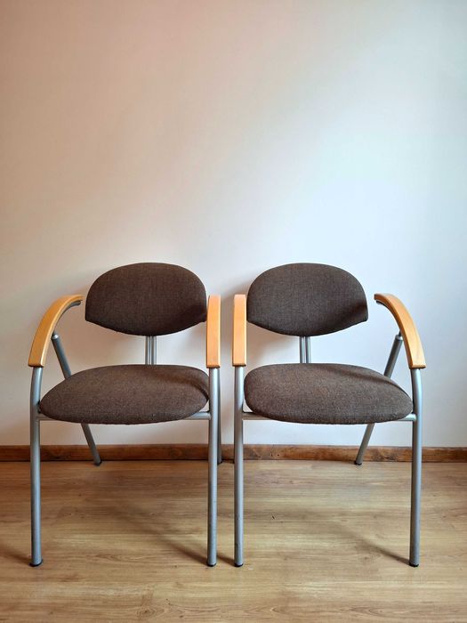 Krzesła biurowe, tapicerowane, używane, stan bardzo dobry