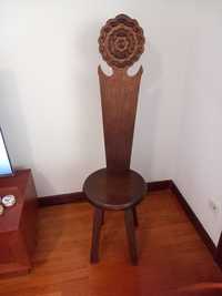 Cadeira rústica madeira maciça