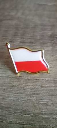 Broszka flaga Polski