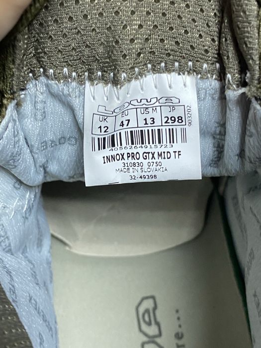 41.5р, 42.5р, 47р. Берці ОРИГІНАЛ Lowa INNOX Pro GTX Mid TF Green